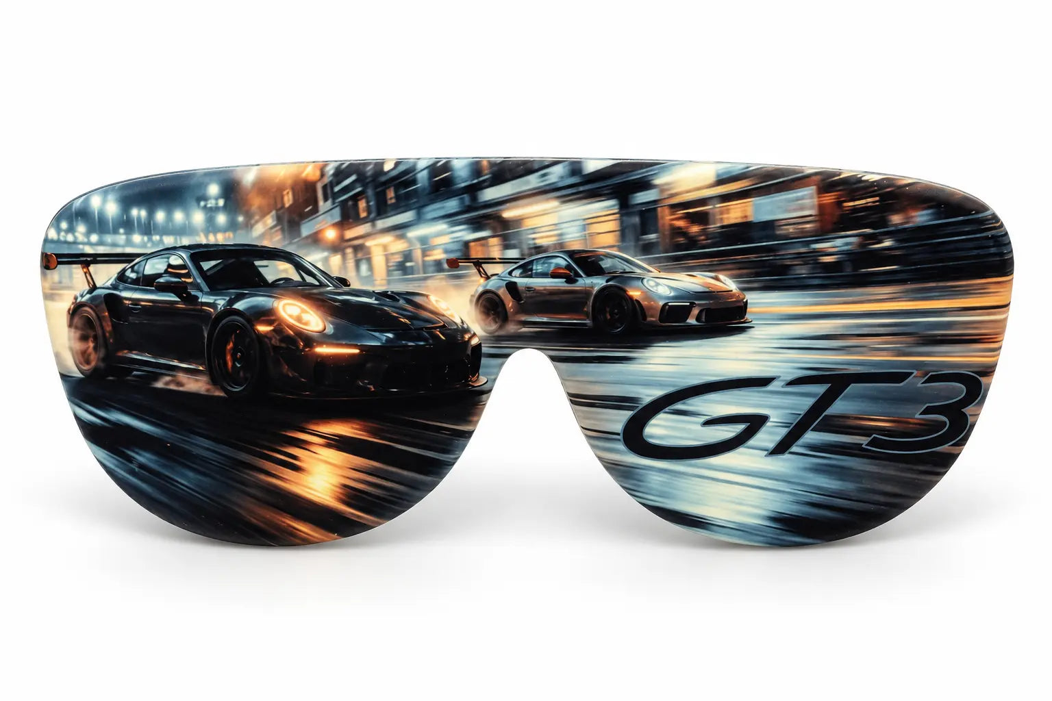 Porsche GT3 Night Drive printed Icons glasses case