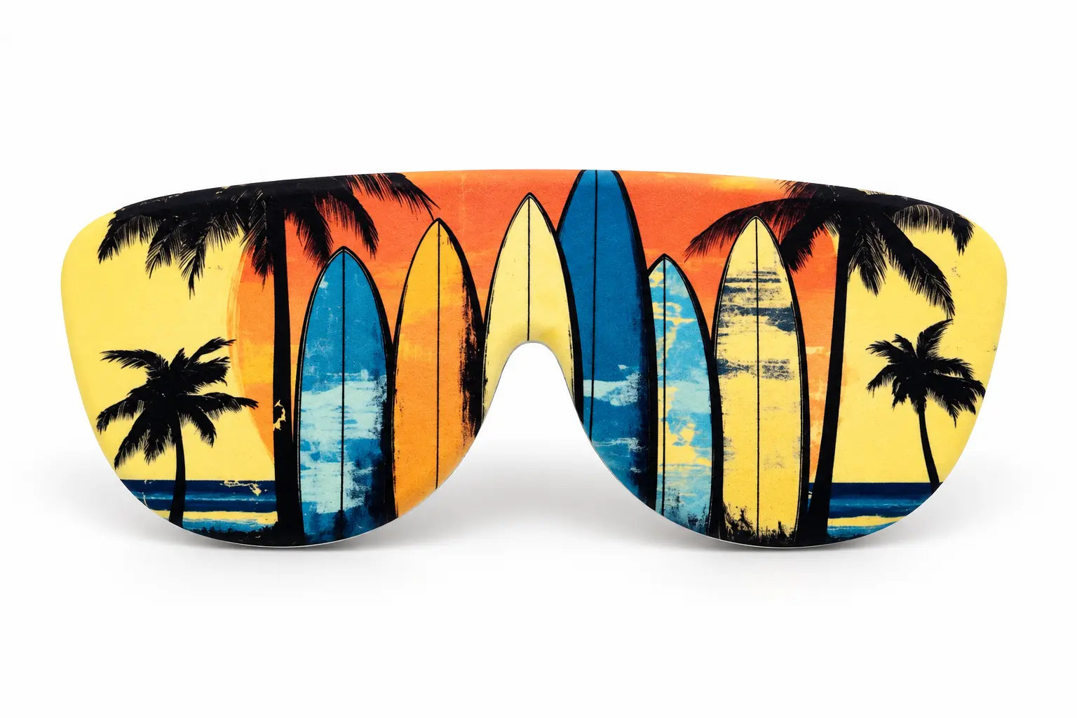 Retro Surfboards printed Icons glasses case