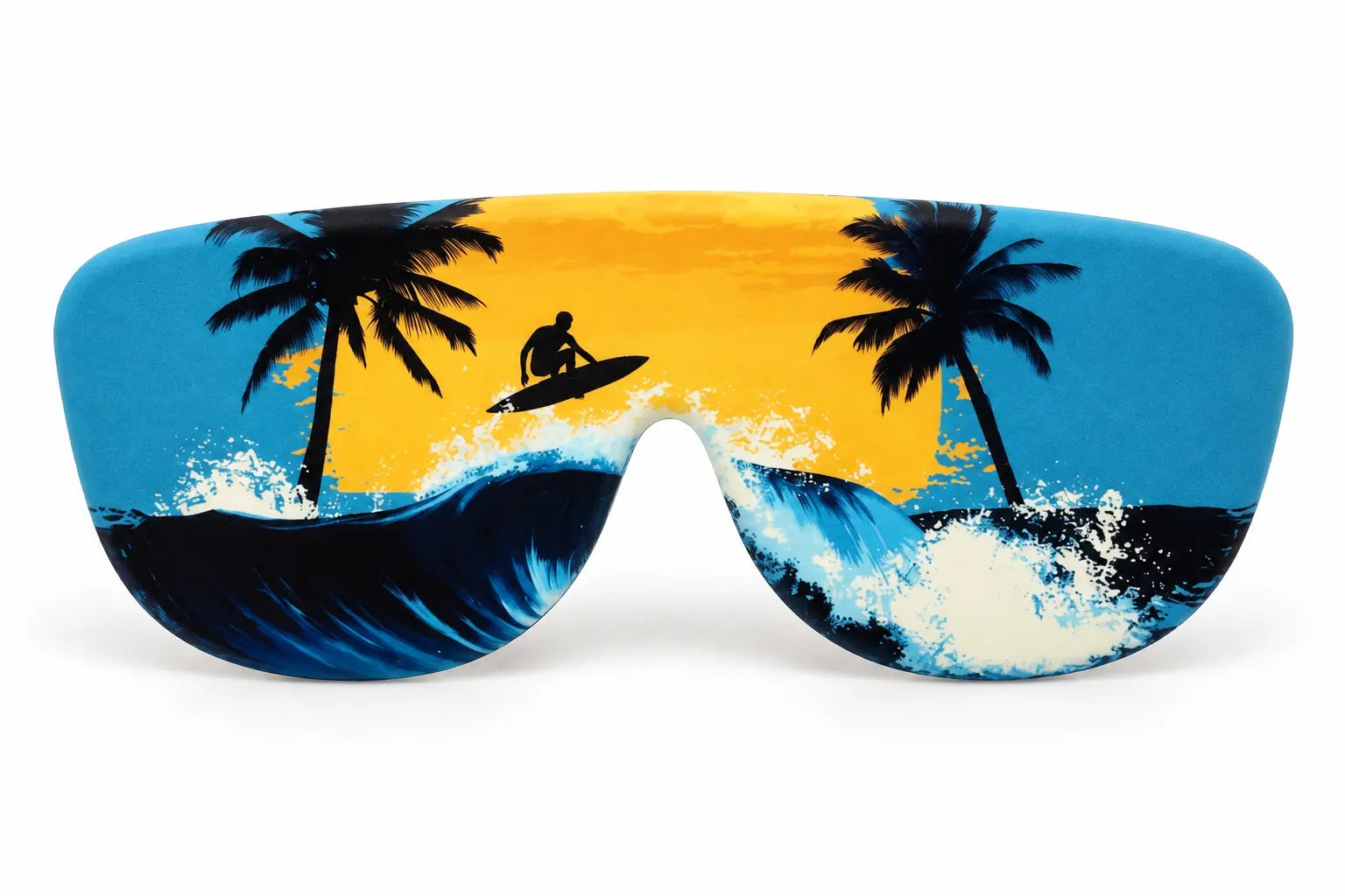 Sunset Surfer printed Icons glasses case
