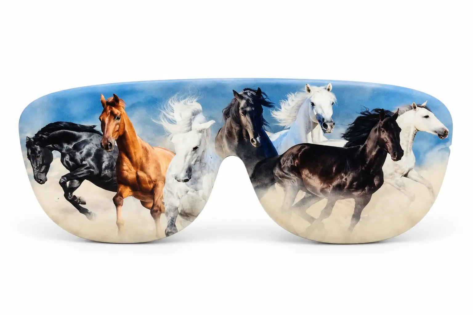 Wild Horses printed Icons glasses case
